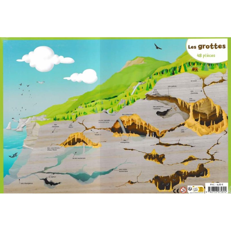 Les grottes : 48 pièces