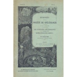 Mémoires de la société de spéléologie, n°14 - Juin 1898, les Pyrénées souterraines.