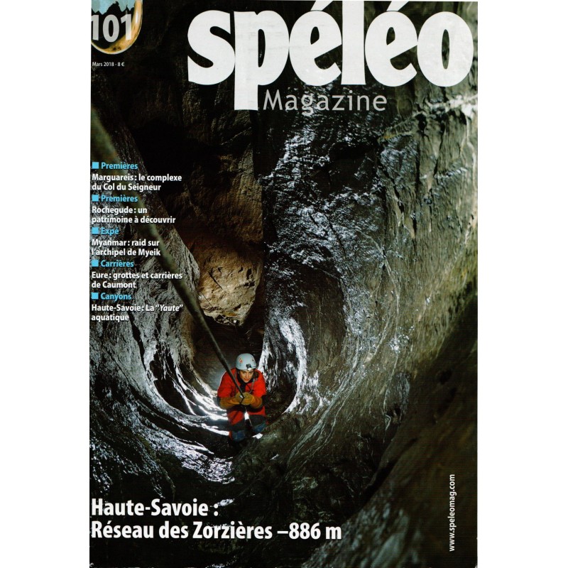 Spéléo magazine n° 101 mars 2018